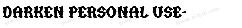 Darken Personal Use字体转换 Darken Personal Use字体转换